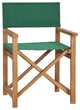 Vidaxl Director's Chair Solid Teak Wood Green