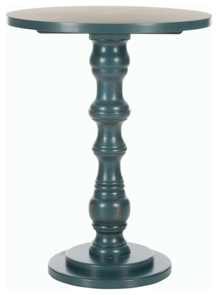 Safavieh Greta Accent Table, Steel Teal