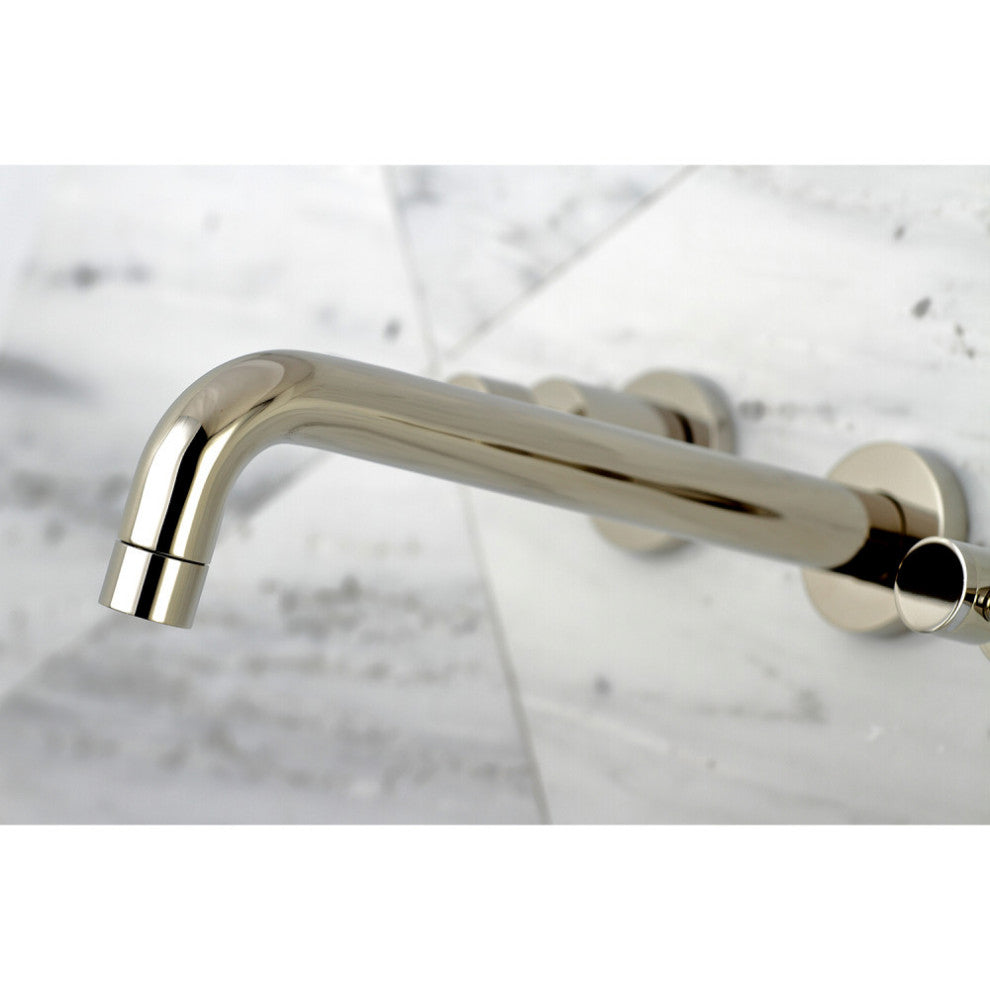 Two-Handle Wall Mount Tub Faucet, Polished Nickel