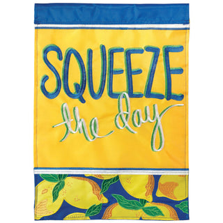 Flag  Double Applique  Squeeze The Day Polyester Garden