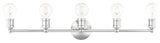 Livex Lighting Lansdale 5 Light Polished Chrome ADA Large Vanity Sconce