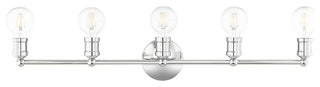 Livex Lighting Lansdale 5 Light Polished Chrome ADA Large Vanity Sconce
