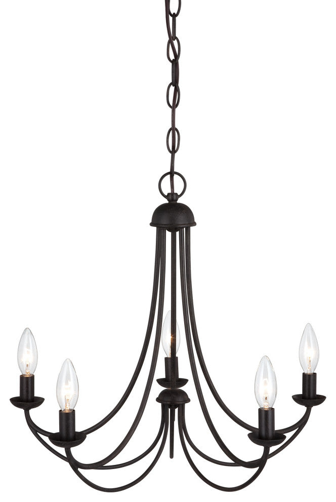 Mirren 5-Light Chandelier, Imperial Bronze