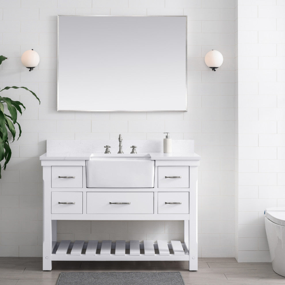 Wesley 48" Bathroom Vanity, White