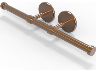 Prestige Skyline Double Roll Toilet Tissue Holder, Brushed Bronze