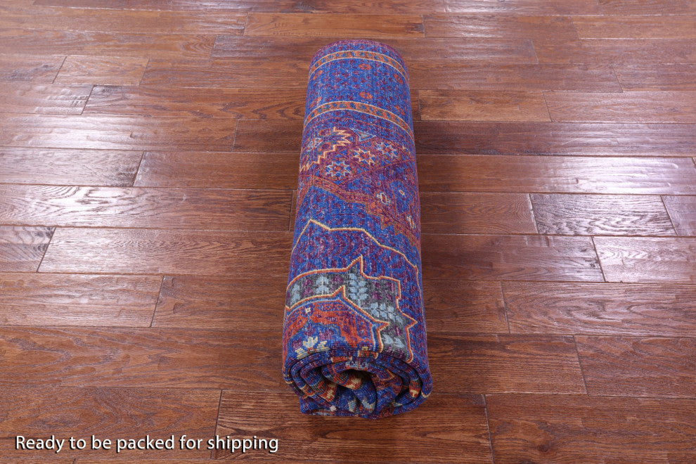 Mamluk Geometric Hand Knotted Wool Rug 5' 9" X 7' 11" - Q12268
