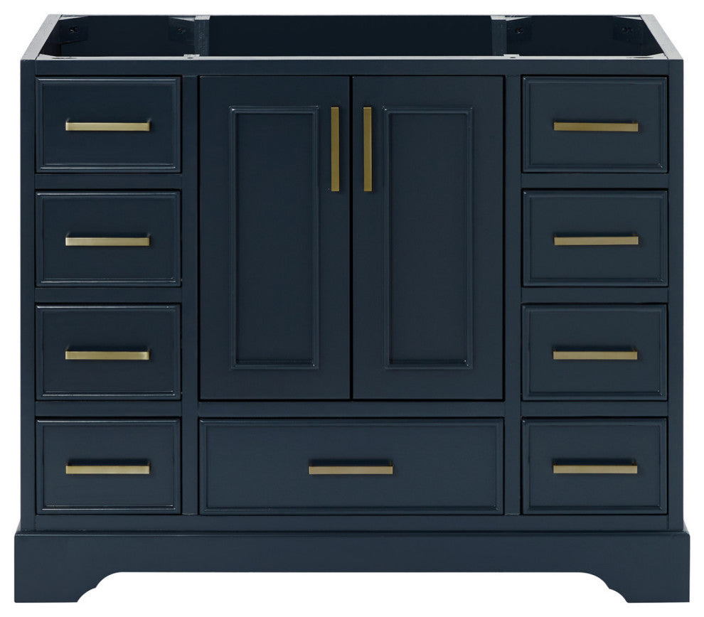 Ariel Stafford 42" Single Sink Bathroom Vanity Base, Midnight Blue