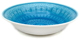 Euro Ceramica Fez Serving Bowl, Turquoise