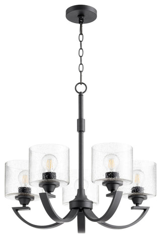 Quorum International 6202-5 Dakota 5 Light 24"W Chandelier - Satin Nickel