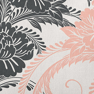 Flower Flourish Polyester Indoor Pillow, Blush, 14"x20"