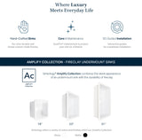 Eden Matte Black Fireclay 23" Single Bowl Undermount Kitchen Sink