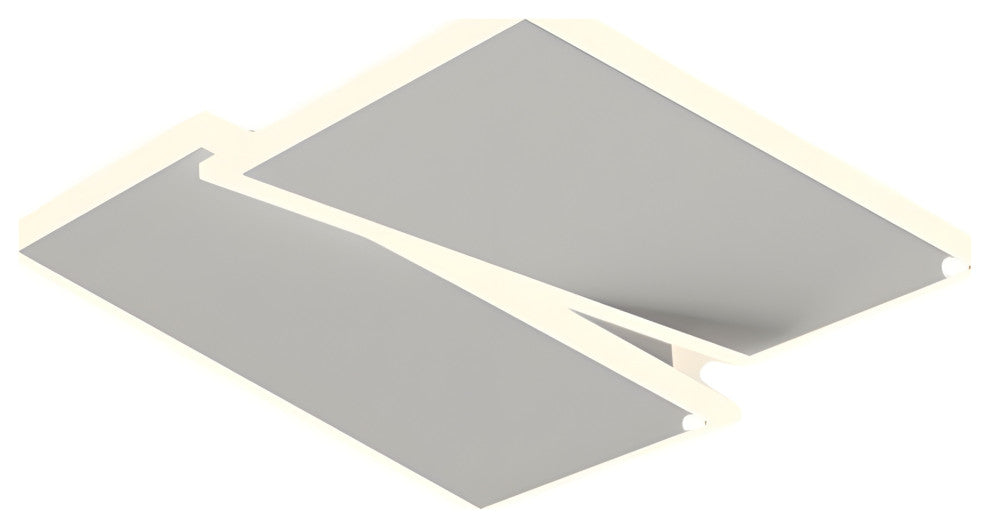 Diest | Acrylic Rectangle LED Ceiling Light, 3 Colors No Remote