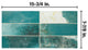 Kings Luxe Tradition Brick Green Ceramic Wall Tile