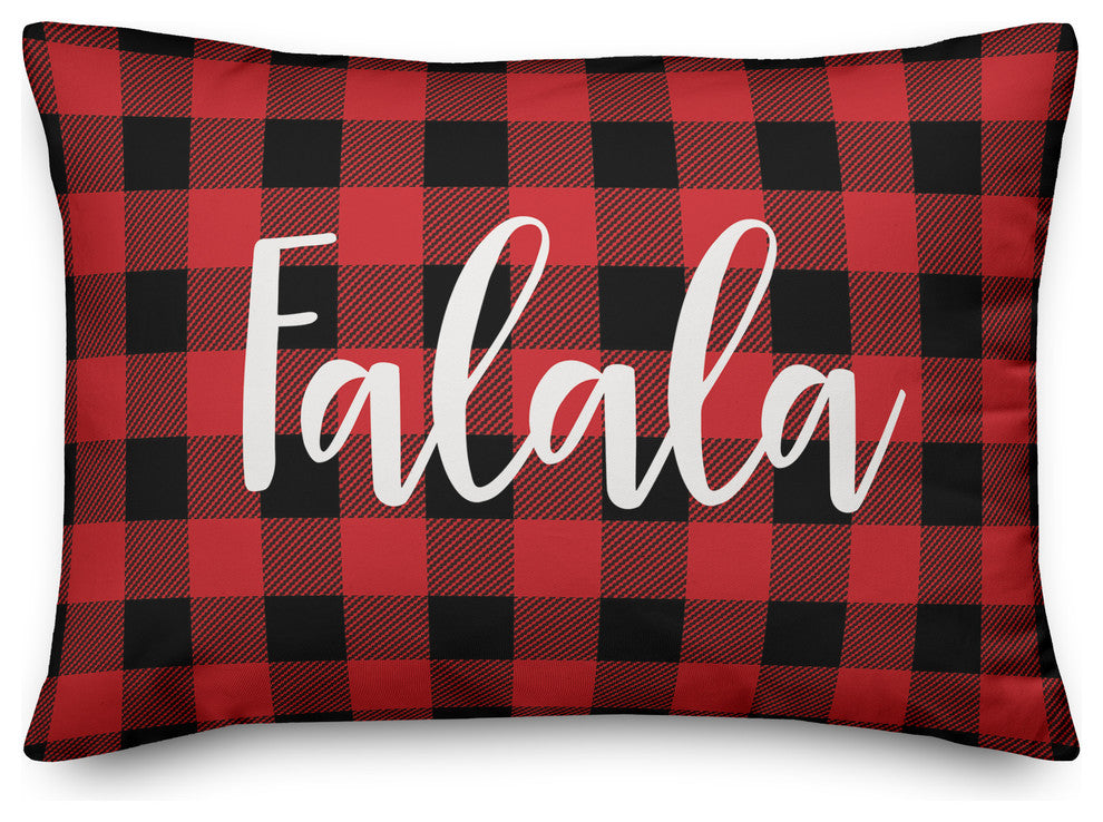 Falala, Buffalo Check Plaid 14x20 Lumbar Pillow
