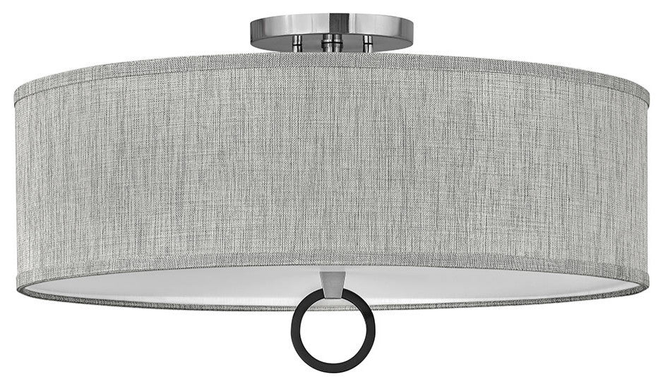 Hinkley Link Large Semi-Flush Mount, Brushed Nickel