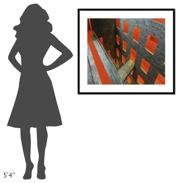 "The Orange Carpet" Framed Digital Print by Huib Limberg, 38x33"