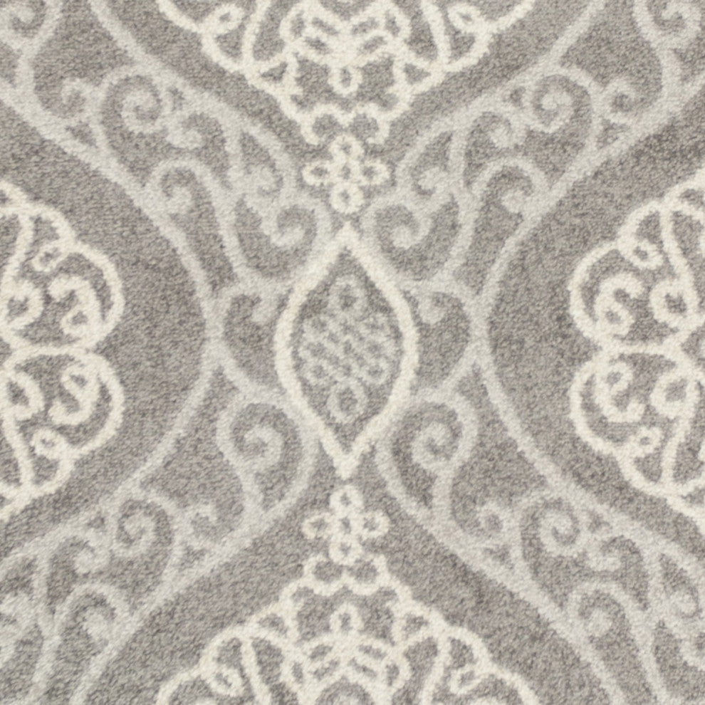 HomeRoots 7' x 10' UV treated Polypropylene Silver Area Rug