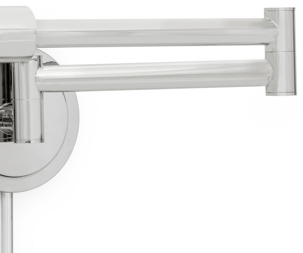 Regina Andrew Noble Swing Arm Task Sconce/Polished Nickel