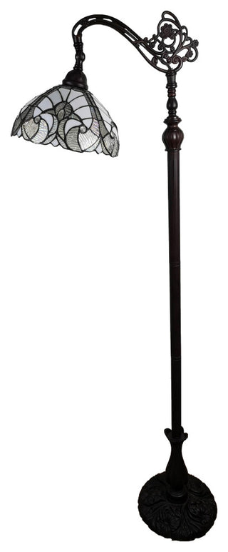 Tiffany Style Old Fashioned Reading Floor Lamp, 62" Tall