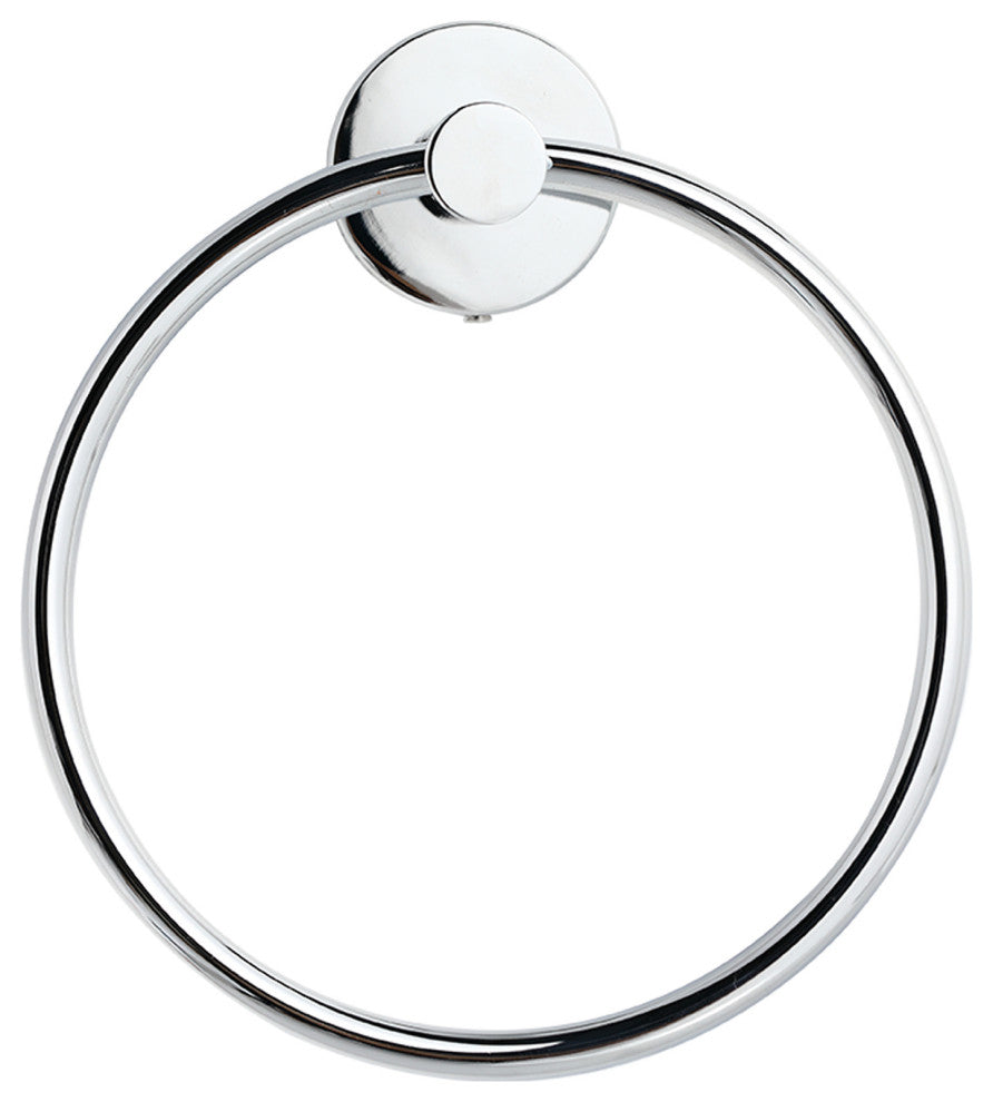 Elizabeth Wall Mounted Towel Ring in Chrome (Set of 2)