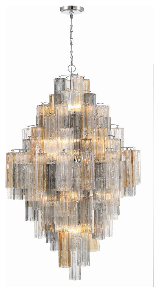Crystorama Addis 20 Light Polished Chrome Chandelier