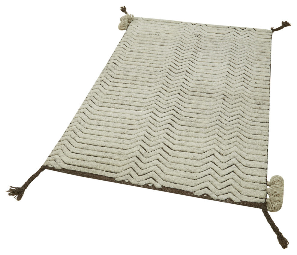 Rug N Carpet - Handmade Unique 3' 0" x 5' 0" Moroccan Runner Rug
