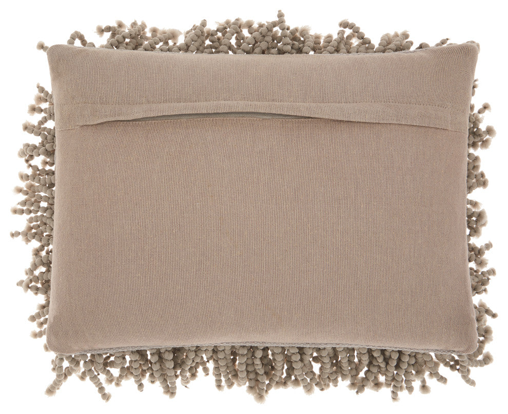 Mina Victory DC105 Throw Pillow, Silver, 14" x 20"
