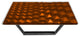 Modern Triangles Coffee Table, Copper, W: 31.5"?, 80cm X L: 63.0"?, 160cm