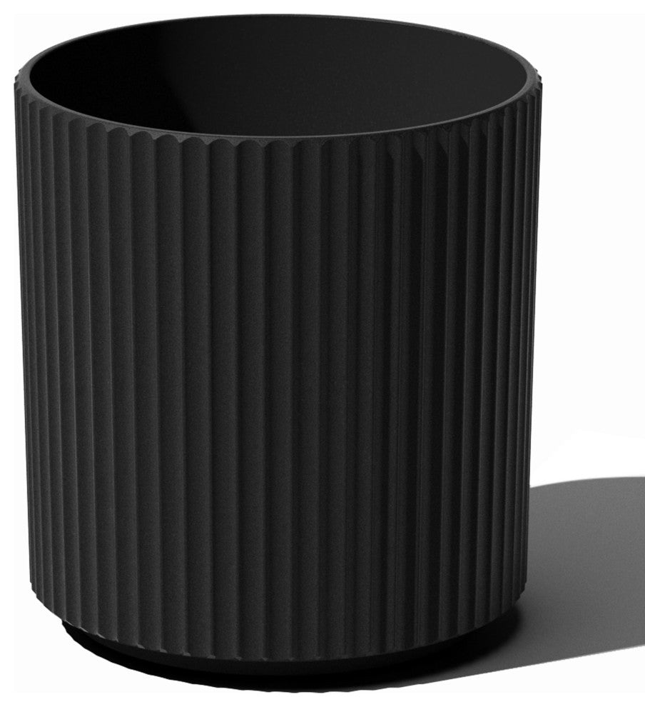 Veradek Demi Series Planter, Black, 16", 1 Pack