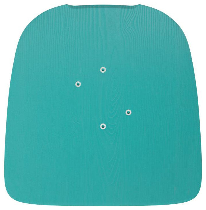 Perry Poly Resin Wood Square Seat w/Rounded Edges for Metal Barstools-Set of 4,