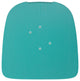 Perry Poly Resin Wood Square Seat w/Rounded Edges for Metal Barstools-Set of 4,