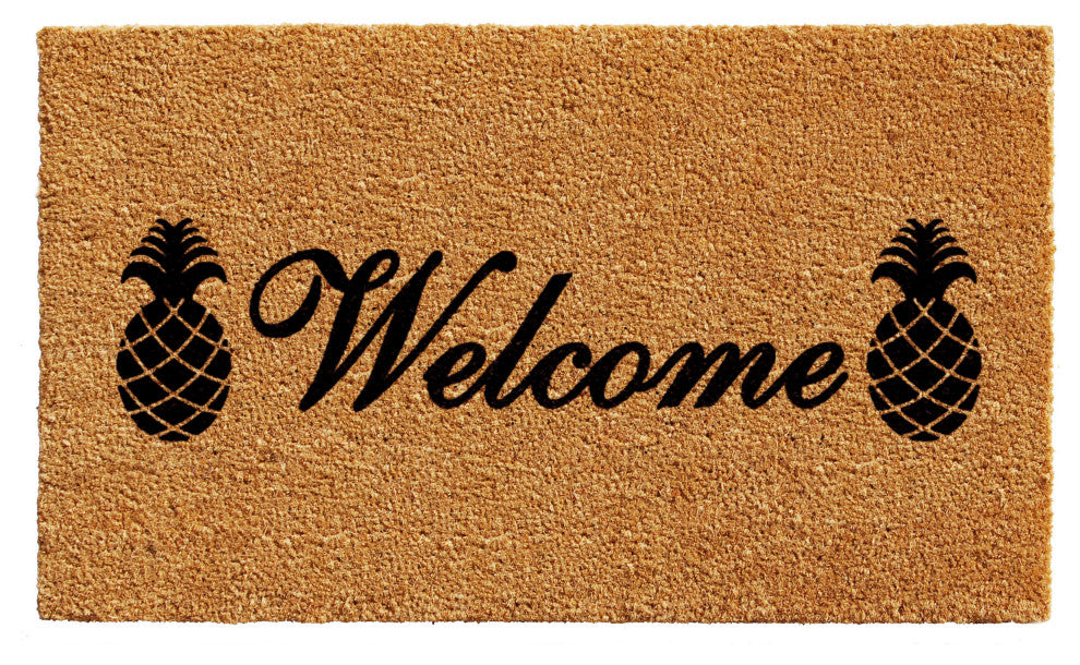 Welcome Pineapples Doormat, 30x48