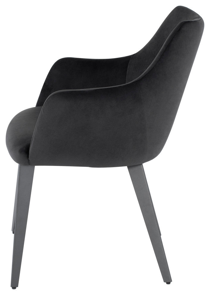Renee Shadow Grey Fabric Dining Chair