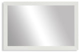 LaRue Framed Wall Mirror, White, 36"x42"