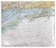 Betsy Drake Clearwater Harbor, FL Nautical Map Fleece Throw
