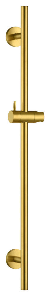 Luxier SB01-30 30" Adjustable Slide Bar for Handheld Showerheads, Brushed Gold