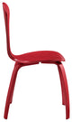 Modern Red Vortex Dining Chairs Set of 4