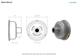 Cocoweb 12" Farmhouse LED Post Light in Galvanized Silver With 8' Tall Post