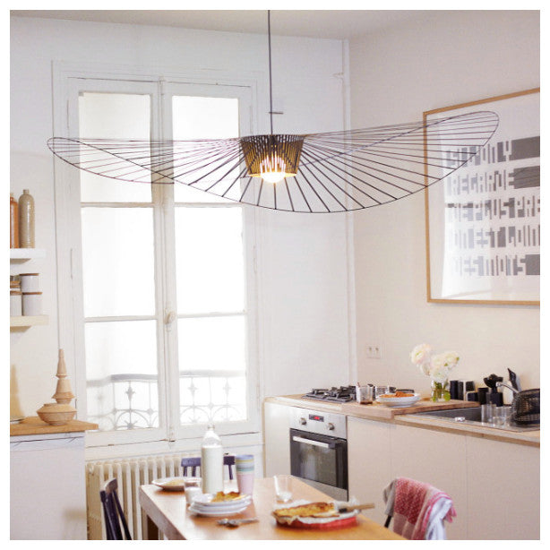Lilly Pendant Lamp, Brown, 79" in Dia