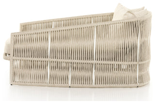 Porto Outdoor Day Bed-White Aluminum
