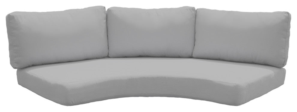 Covers for Low-Back Curved Armless Sofa Cushions 6 inches thick