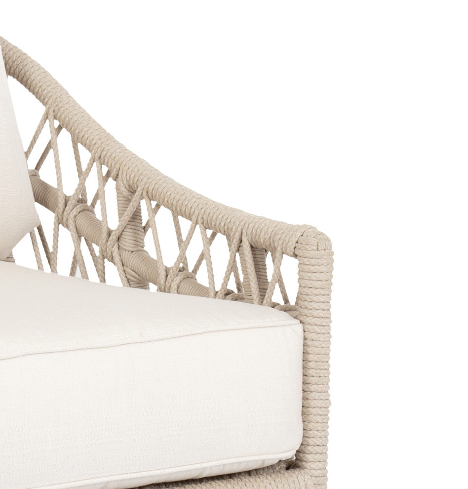 Dana Rope Spectrum Carbon Self Welt Outdoor Sofa