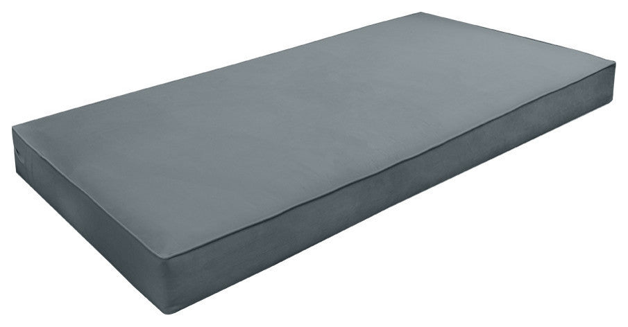 Same Pipe 6" Twin-XL 80x39x6 Velvet Indoor Daybed Mattress |COVER ONLY|-AD347