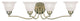 Livex Lighting 4 Light Antique Brass Bath Light - 1354-01