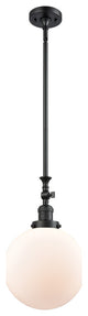 X-Large Beacon 1-Light Mini Pendant, Matte Black, Matte White