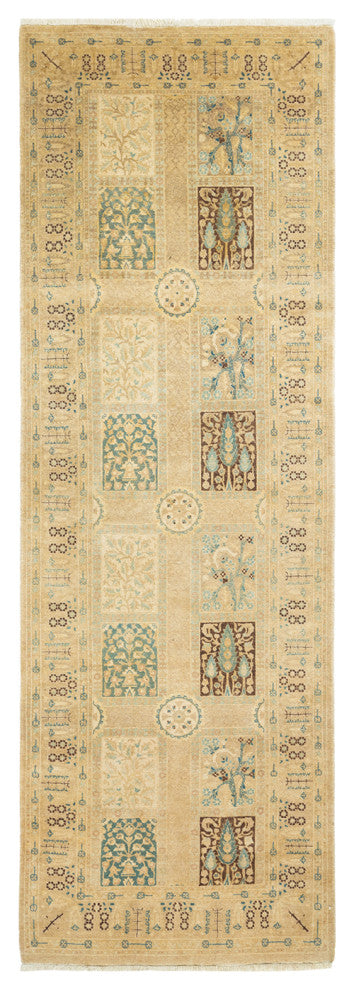 Mogul, One-of-a-Kind Hand-Knotted Runner Ivory, 3'0"x8'10"