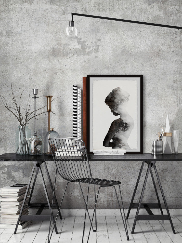 "The Silent Waves" Framed Painting Print, 12x18