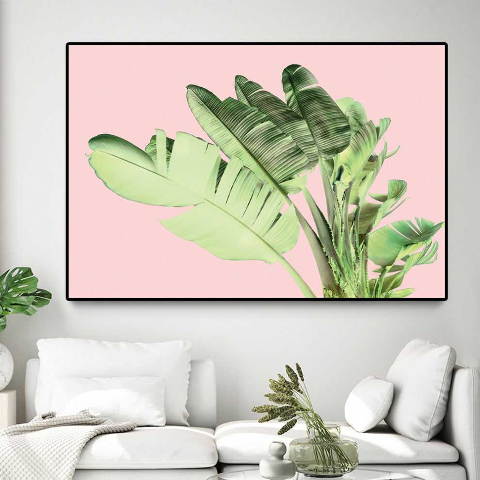 "Tropical Velvet I" Oversized Framed Canvas, 40" x 60"