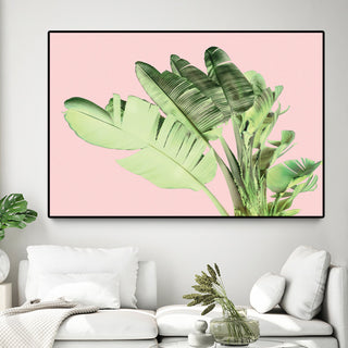 "Tropical Velvet I" Oversized Framed Canvas, 40" x 60"