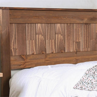 Furniture of America Howard Rustic Wood Full Panel Headboard in Mahogany